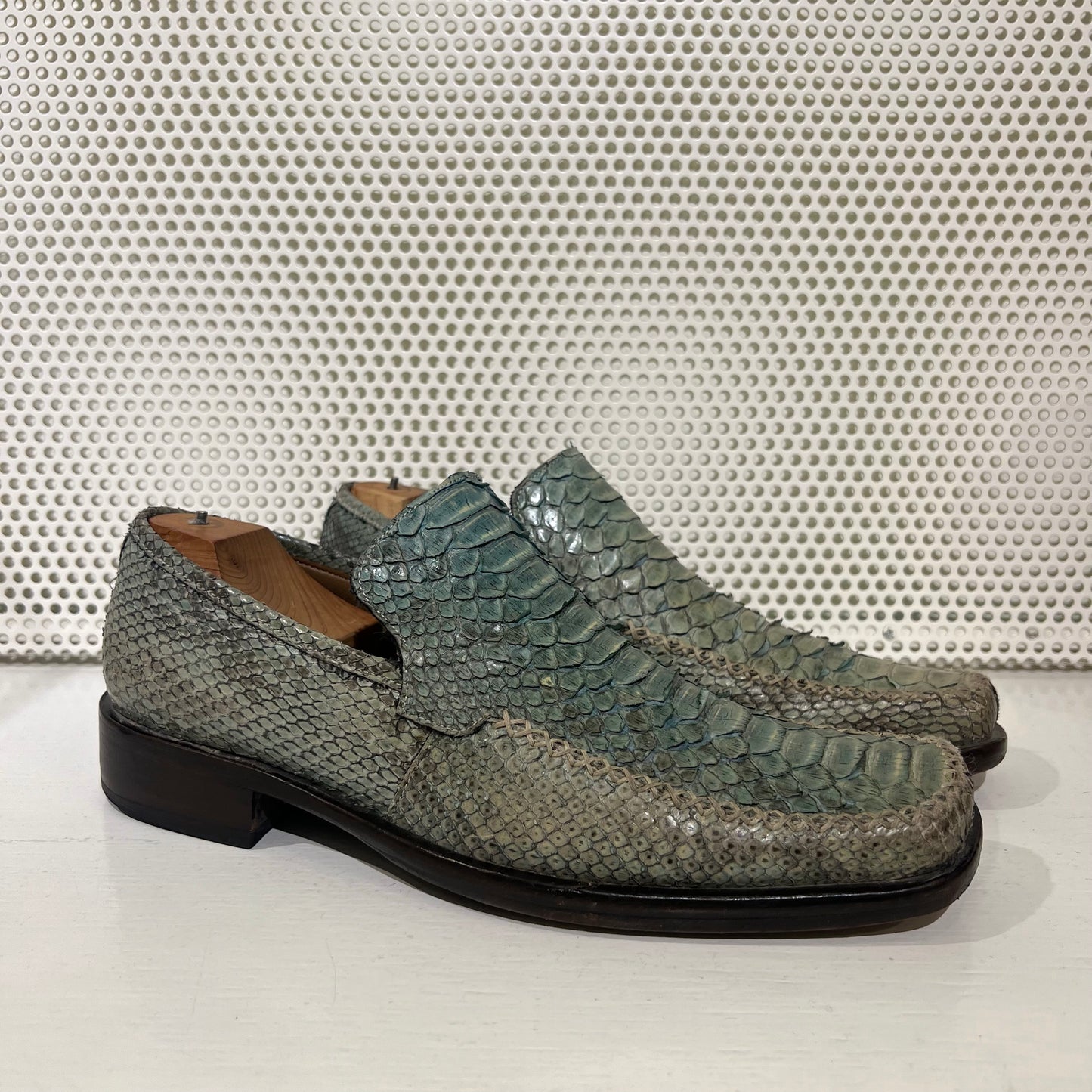 Roberto Cavalli python loafers