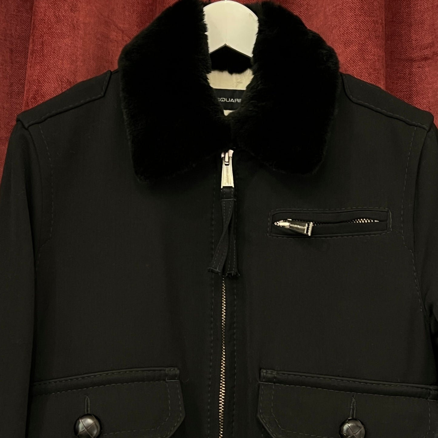 Dsquared black bomber jacket