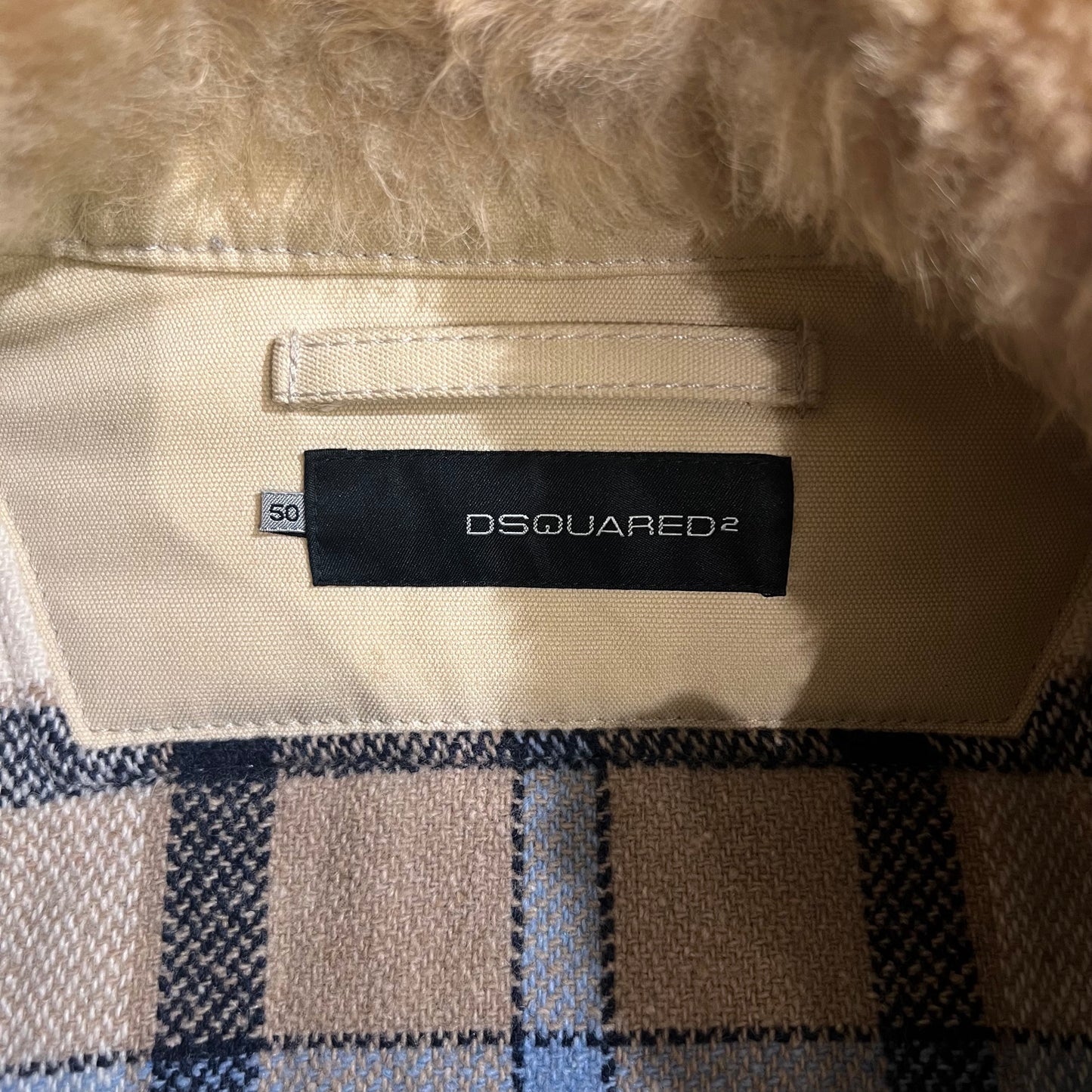 Dsquared brown shearling jacket