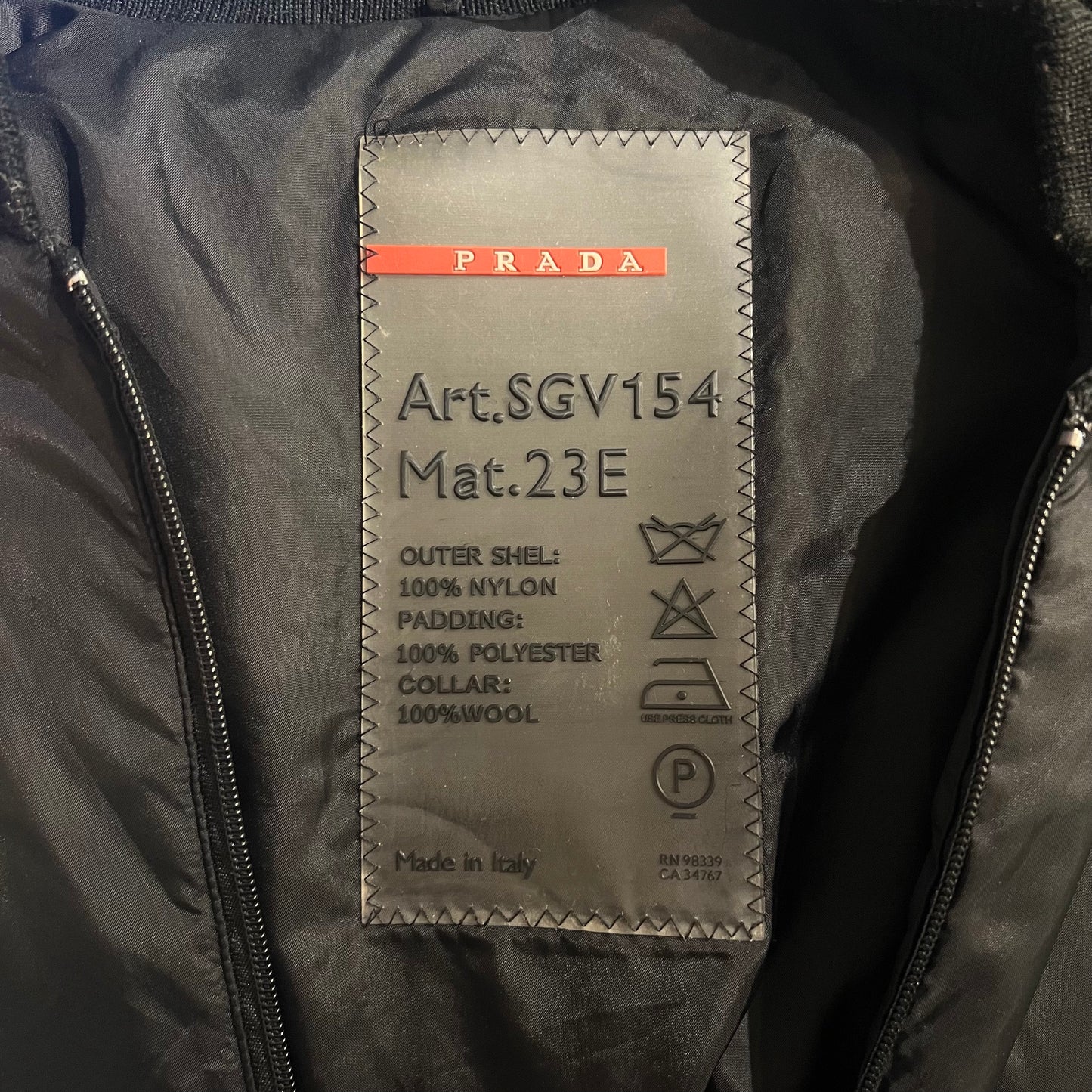 Prada nylon black jacket