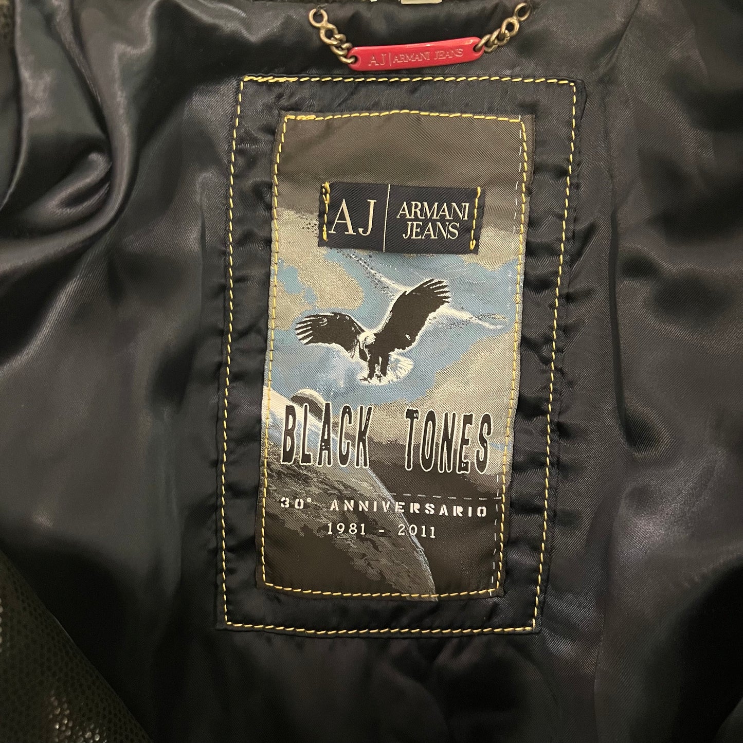 Armani 30 year anniversary leather jacket