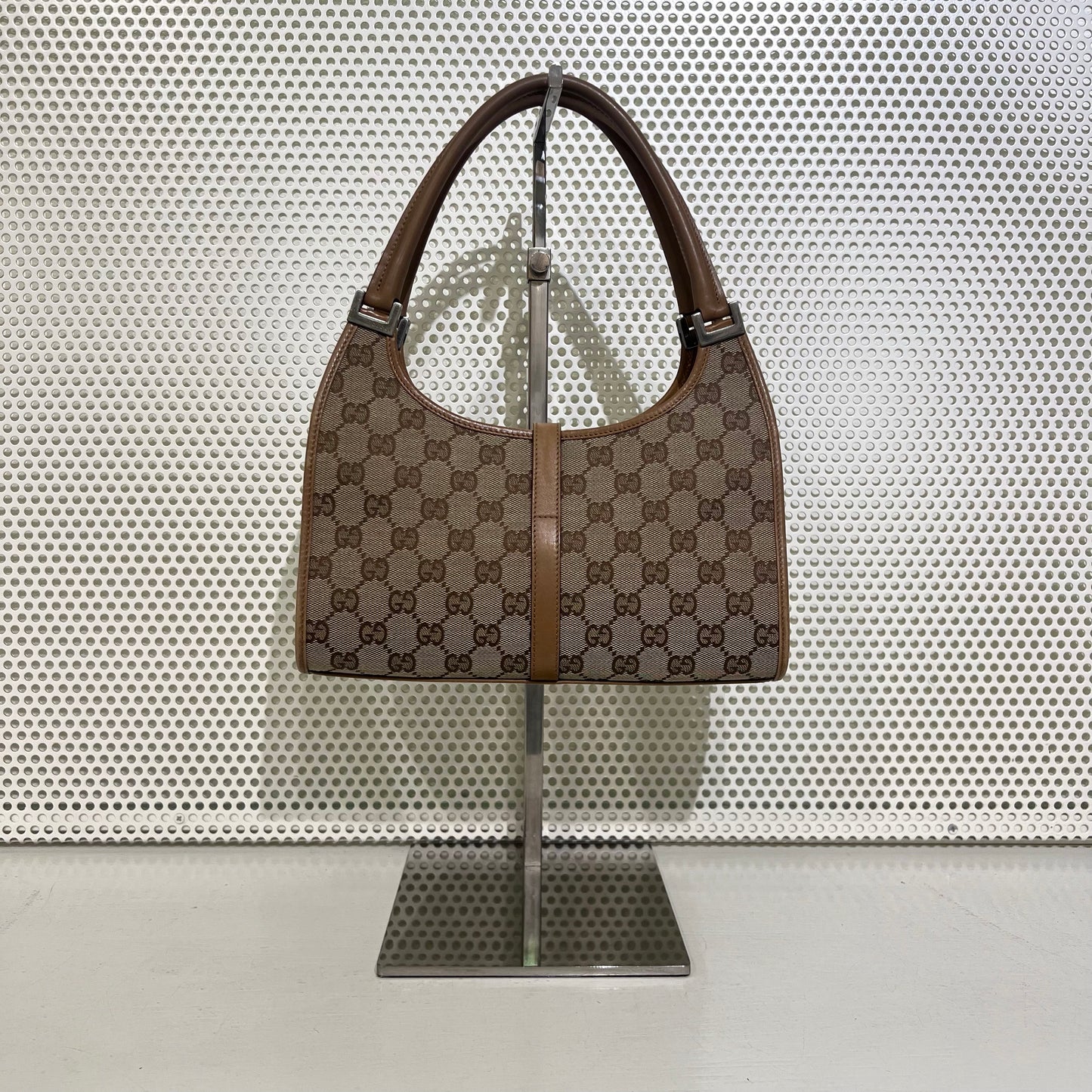 Gucci light brown monogram shoulder bag