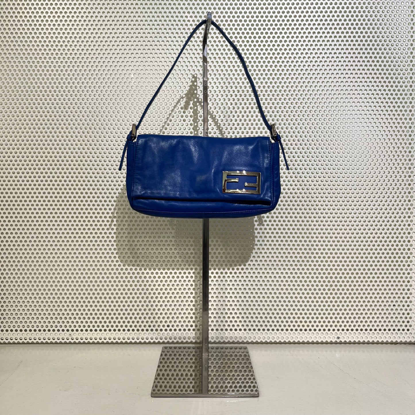 Fendi blue leather bag