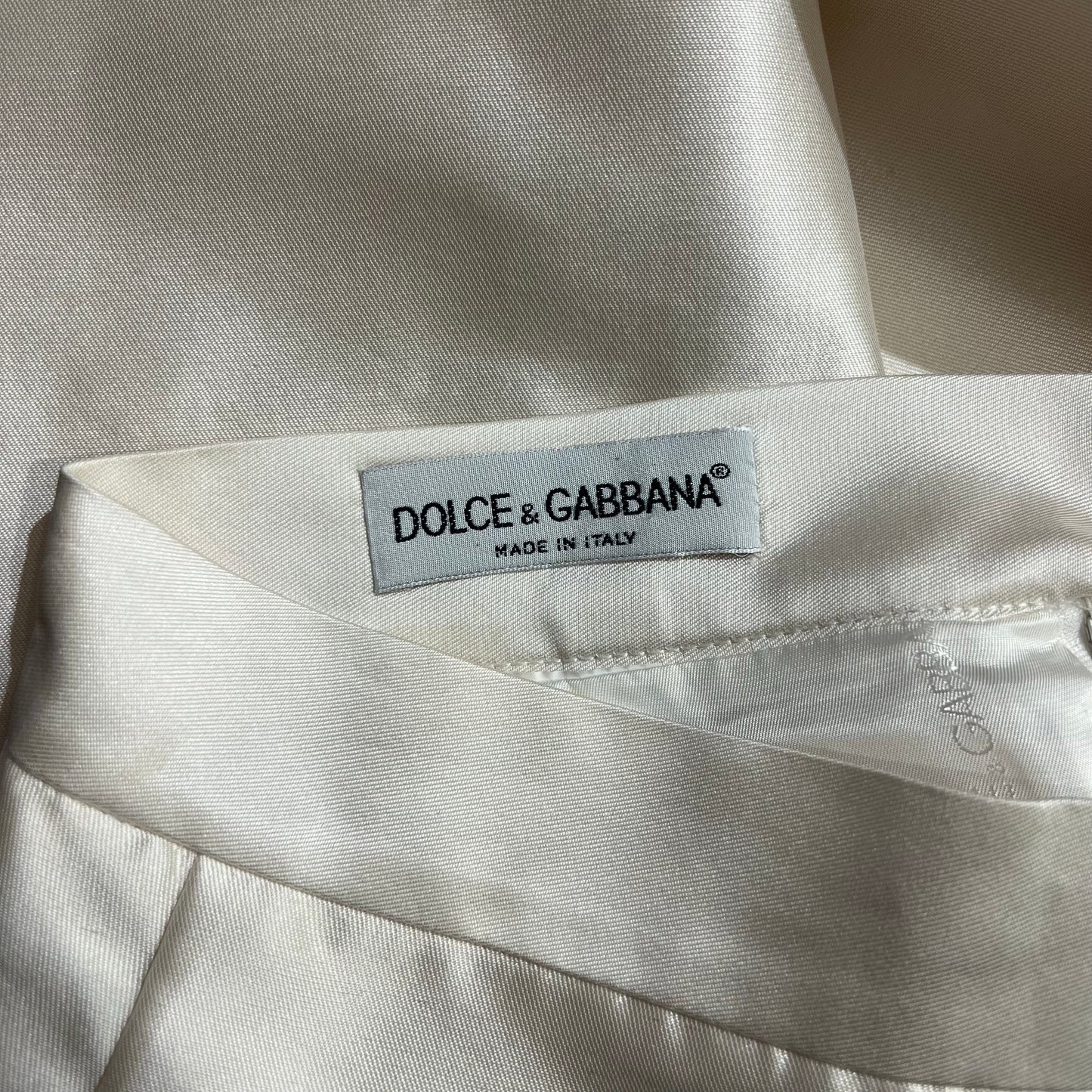 Dolce & Gabbana ivory 90s skirt