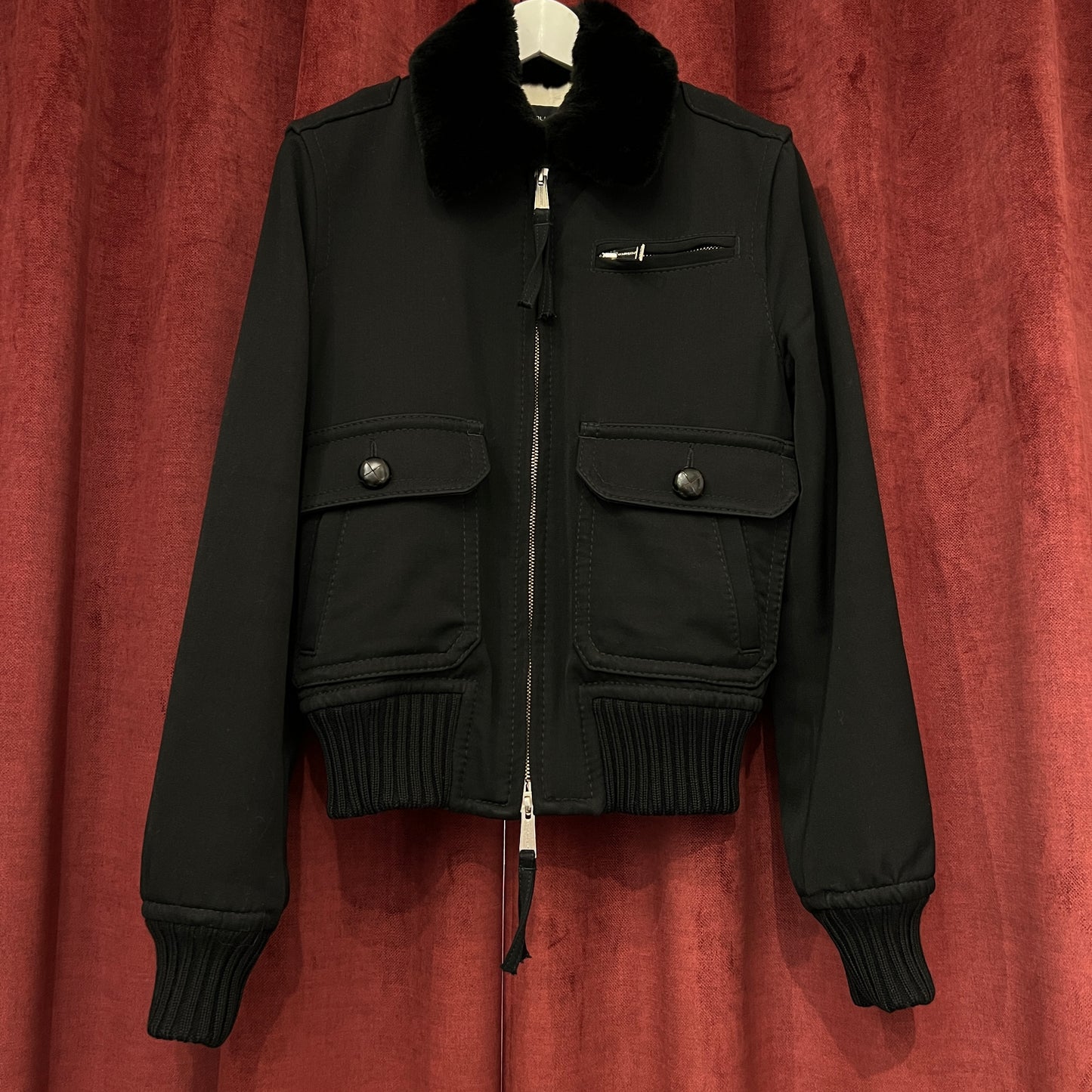 Dsquared black bomber jacket