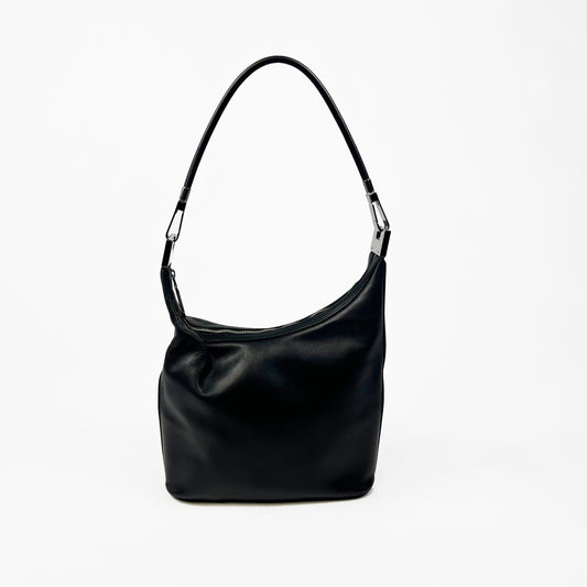 Gucci black leather shoulder bag