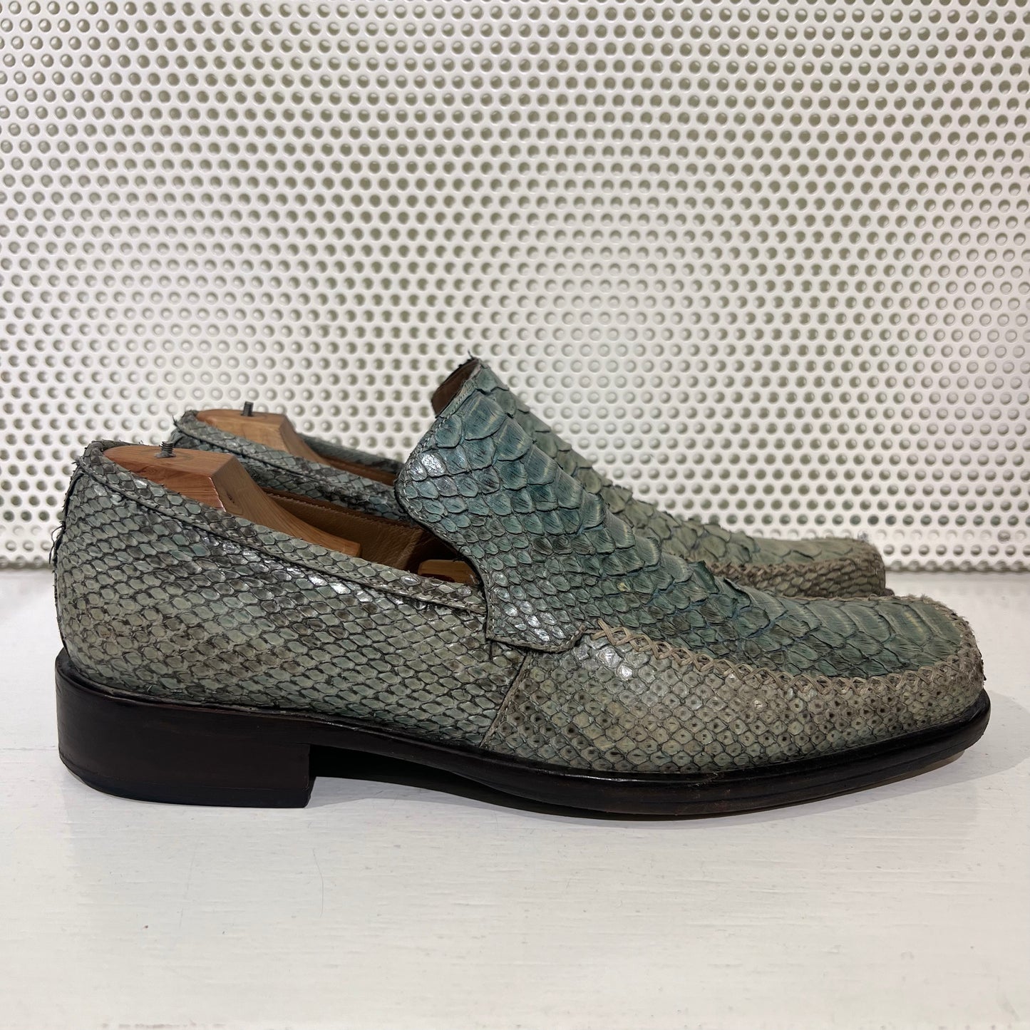 Roberto Cavalli python loafers