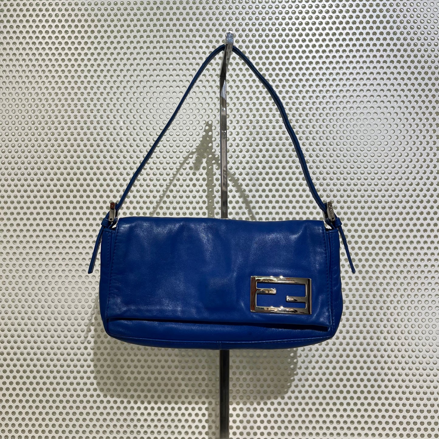 Fendi blue leather bag