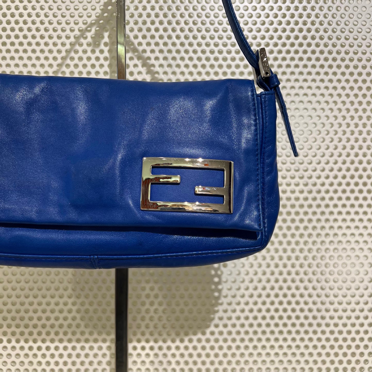 Fendi blue leather bag