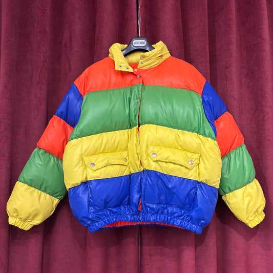 Moschino 90s rainbow puffer